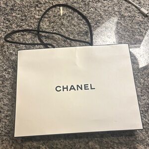 CHANEL Classic White and Black Tote